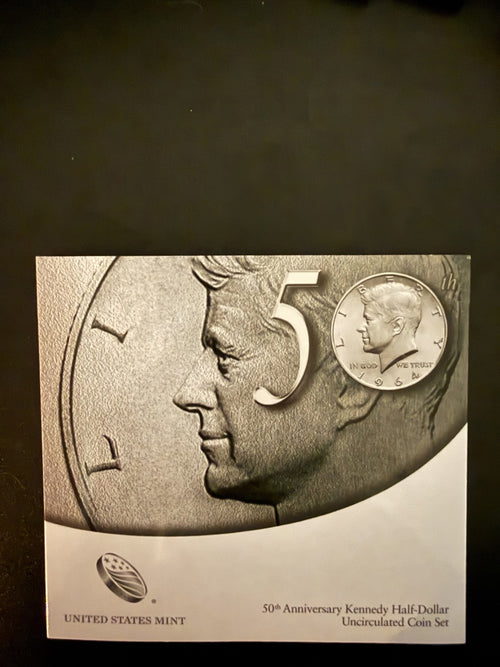 2014 US Mint 50th Anniversary Kennedy Half-Dollar Uncirculated Coin Set