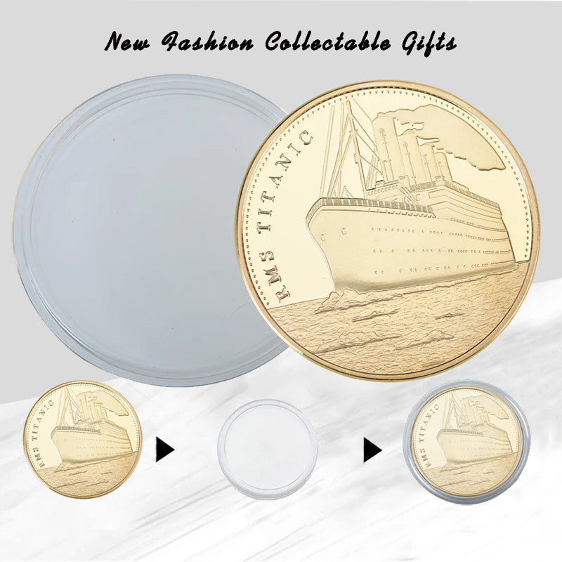 1912 RMS Titanic Silver Plated Coin 100 Year Anniversary Memory O Victims Commemorative Challenge Coin Souvenir Gifts Collection