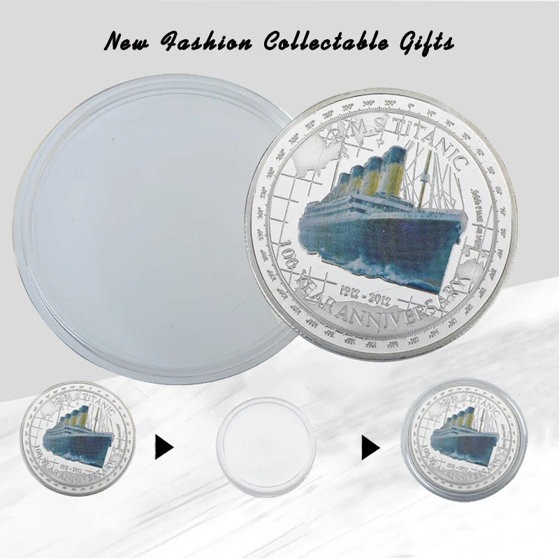 1912 RMS Titanic Commemorative Silver Coin  100th Anniversary