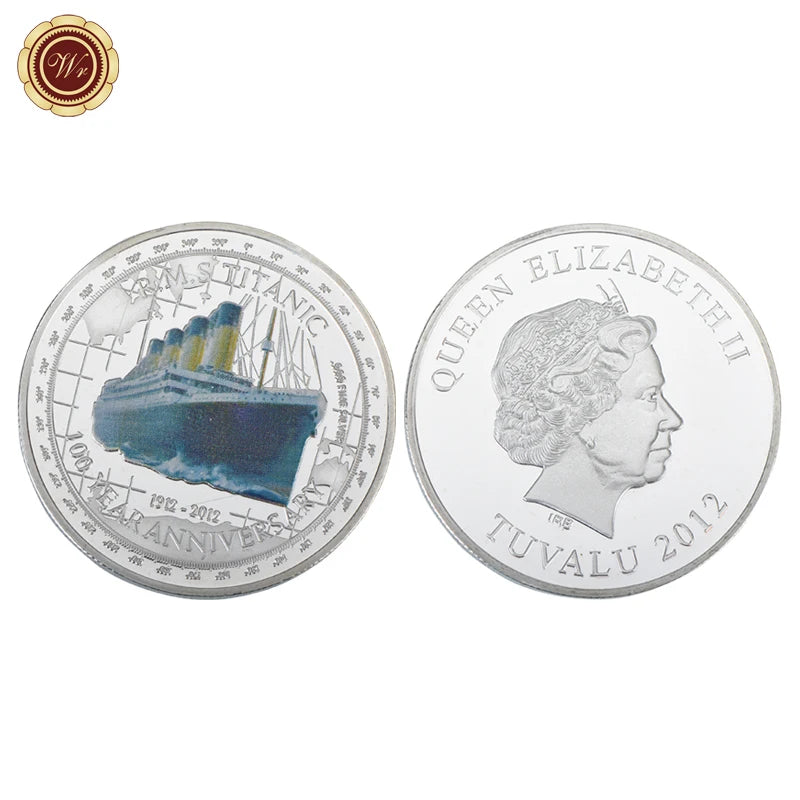 1912 RMS Titanic Commemorative Silver Coin  100th Anniversary