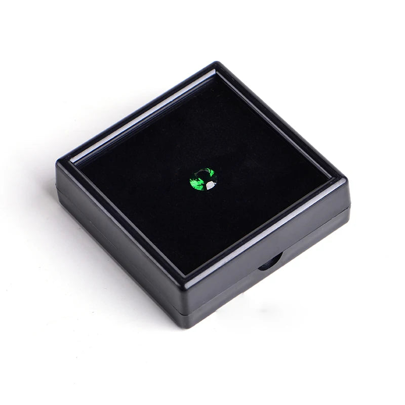 Glass Diamond Display Case  12-Slot Gem Coin & Jewelry Box