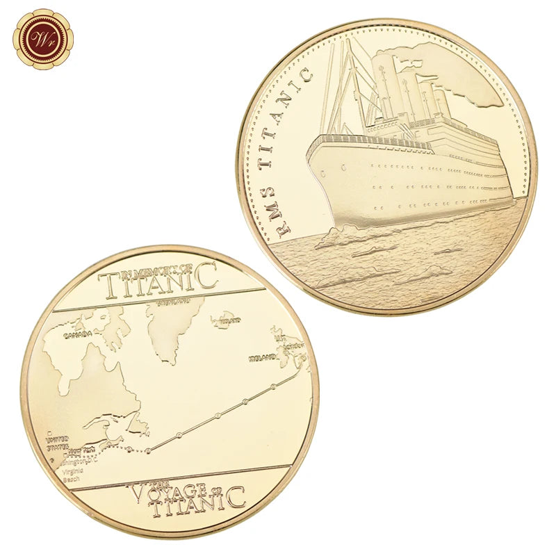 1912 RMS Titanic Silver Plated Coin 100 Year Anniversary Memory O Victims Commemorative Challenge Coin Souvenir Gifts Collection