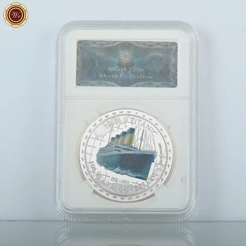 1912 RMS Titanic Silver Plated Coin 100 Year Anniversary Memory O Victims Commemorative Challenge Coin Souvenir Gifts Collection