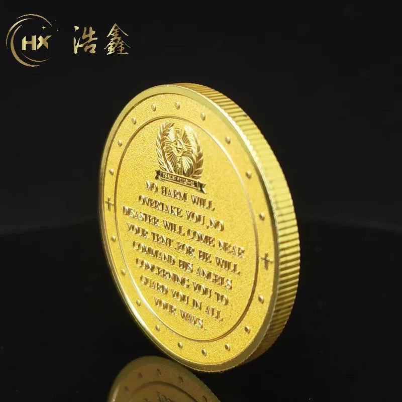Saint Michael Angel Souvenir Coin Wings Knight Warrior Collection Coin Challenge Coin Commemorative