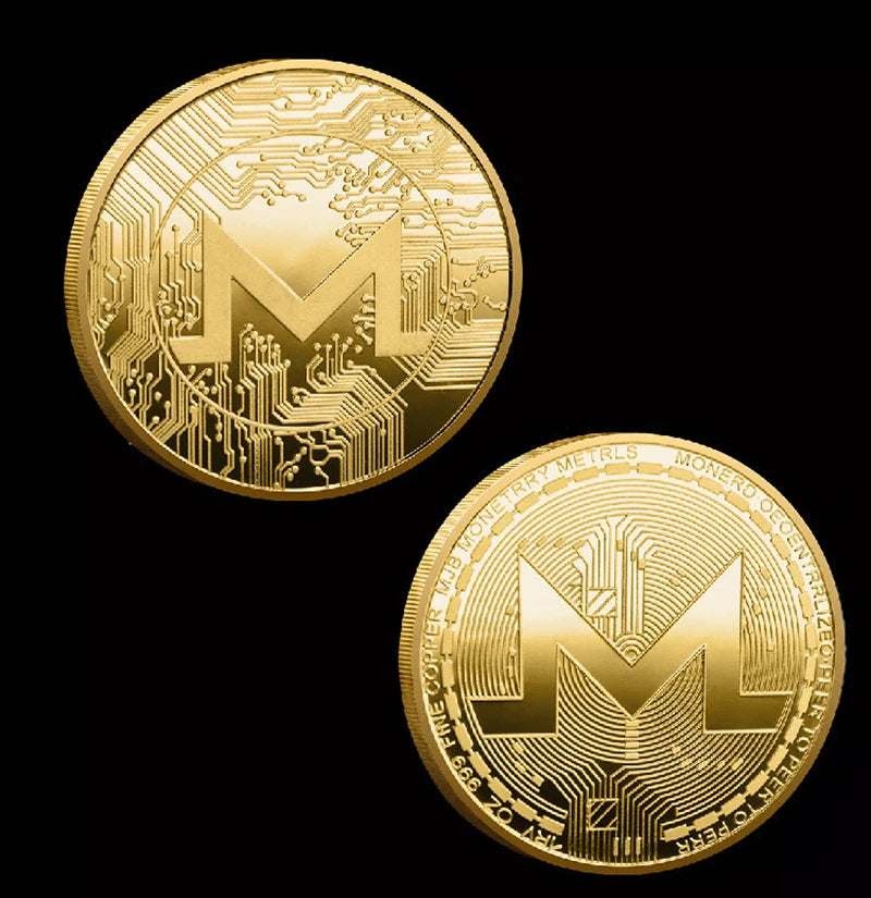 Crypto Commemorative Coin Set  BTC ETH & 12 More Coins