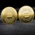 Crypto Commemorative Coin Set  BTC ETH & 12 More Coins