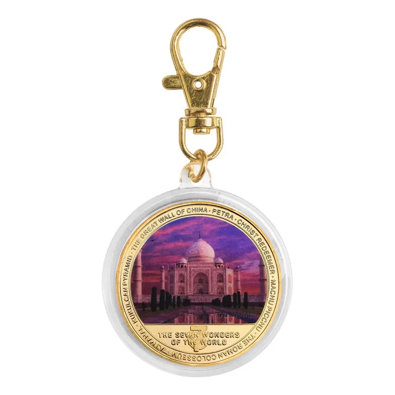 Seven Wonders of the World Gold-Plated Commemorative Coin Set