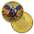 Saint Michael Angel Souvenir Coin Wings Knight Warrior Collection Coin Challenge Coin Commemorative