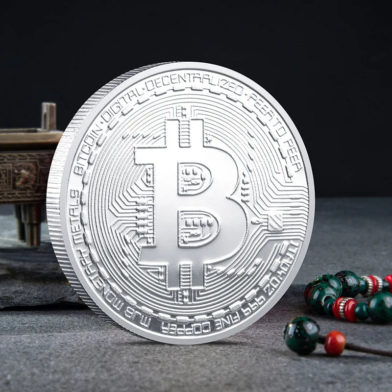 Crypto Commemorative Coin Set  BTC ETH & 12 More Coins