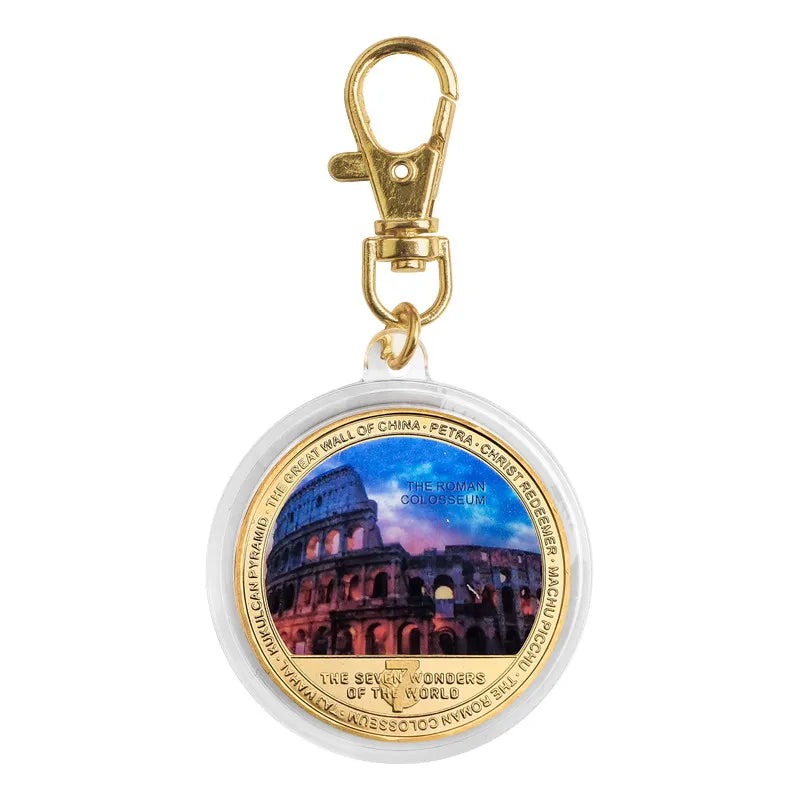 Seven Wonders of the World Gold-Plated Commemorative Coin Set
