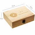 30pcs 20/25/30/35/40mm Coin Storage Box Wooden Commemorative Coin Collection Protector Storage Box Case