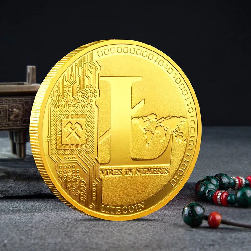 Crypto Commemorative Coin Set  BTC ETH & 12 More Coins