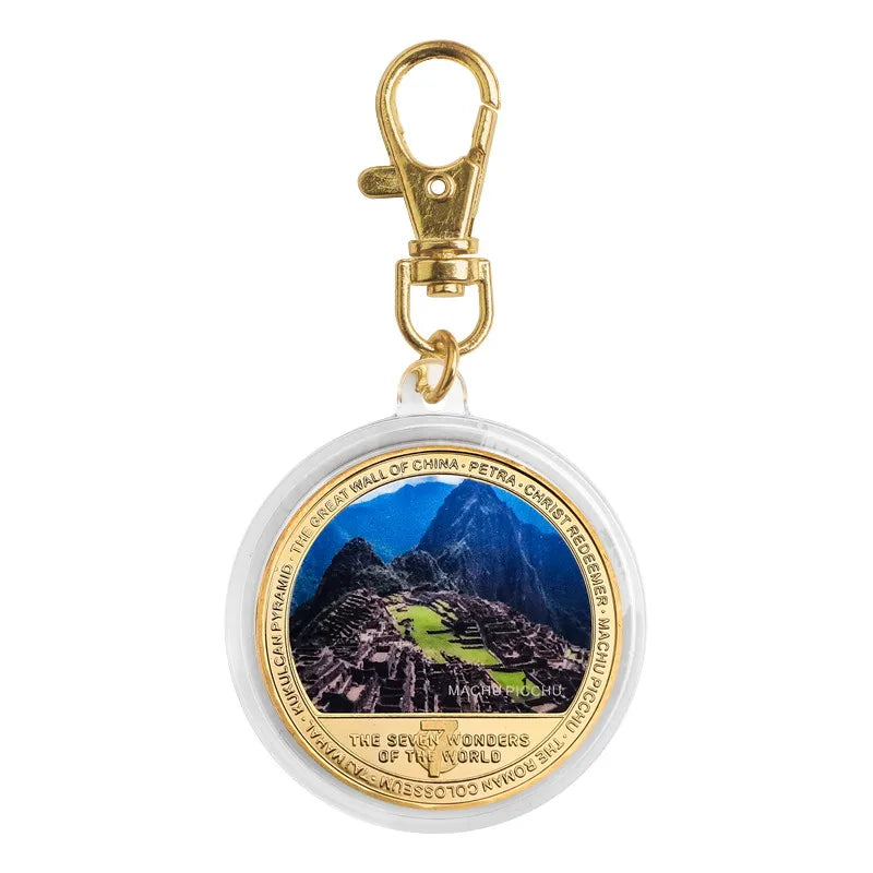 Seven Wonders of the World Gold-Plated Commemorative Coin Set