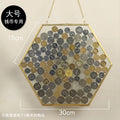 Hexagonal Glass Storage Box Coin Collection Box Photo Frame Specimen Holder Picture Frame Photo Rack Display Stand Organizer