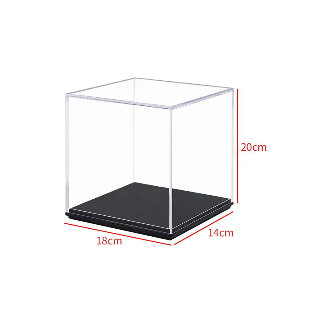 Transparent Acrylic Case Action Figure Display Box Model Collectibles Showcase Desk Organizer Exhibition Hall (material package）