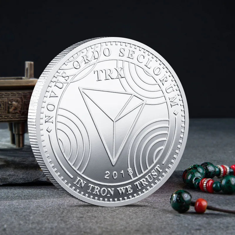 Crypto Commemorative Coin Set  BTC ETH & 12 More Coins