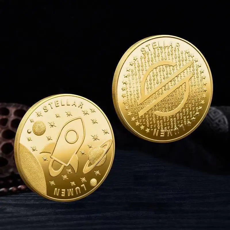 Crypto Commemorative Coin Set  BTC ETH & 12 More Coins