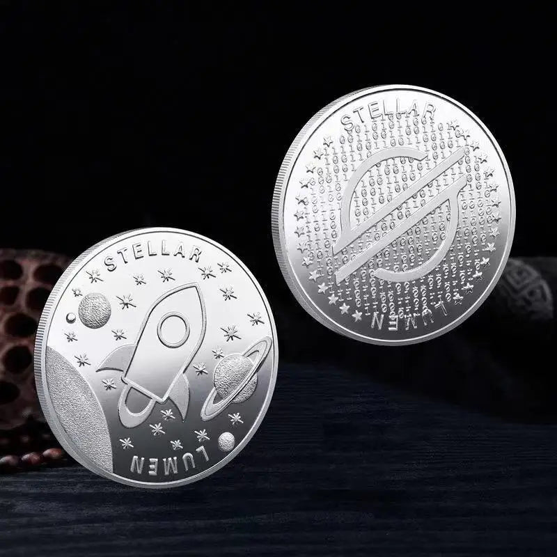 Crypto Commemorative Coin Set  BTC ETH & 12 More Coins