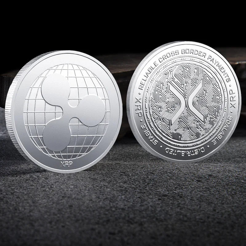 Crypto Commemorative Coin Set  BTC ETH & 12 More Coins