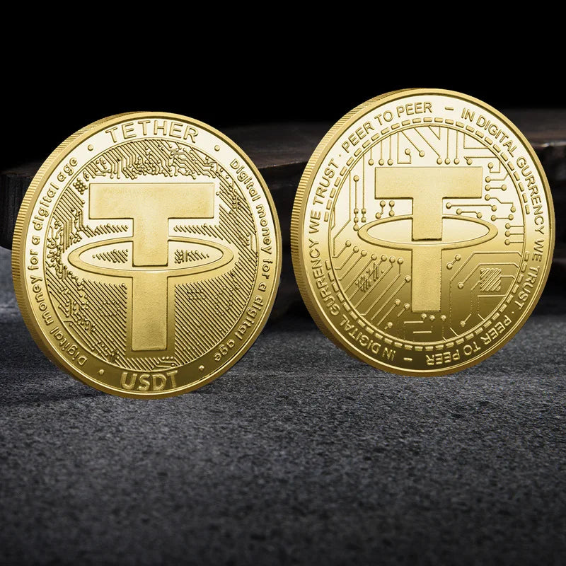 Crypto Commemorative Coin Set  BTC ETH & 12 More Coins